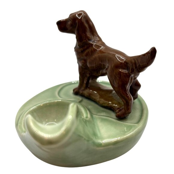 Vintage WADE England Irish Red Setter Ornamental Dog Figurine Tobacco Pipe Rest - Picture 2 of 7